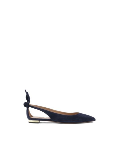 AQUAZZURA Bow tie ballet" bellet flats