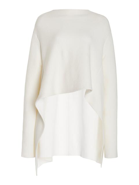 Terese Wool-Cashmere Knit Sweater white