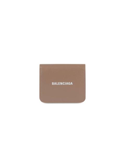 BALENCIAGA Cash Flap Coin And Card Holder in Mink