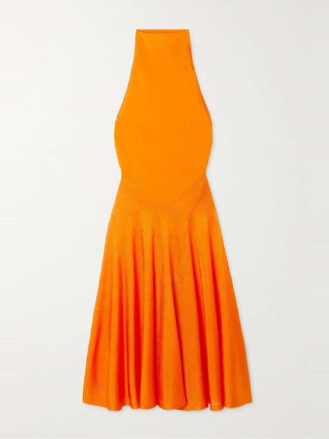 Alaïa Jersey and stretch-knit turtleneck mini dress