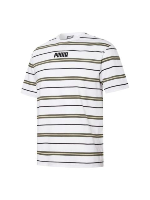 PUMA Modern Basics Advanced Tee Leisure Sports Short Sleeve White 847668-02