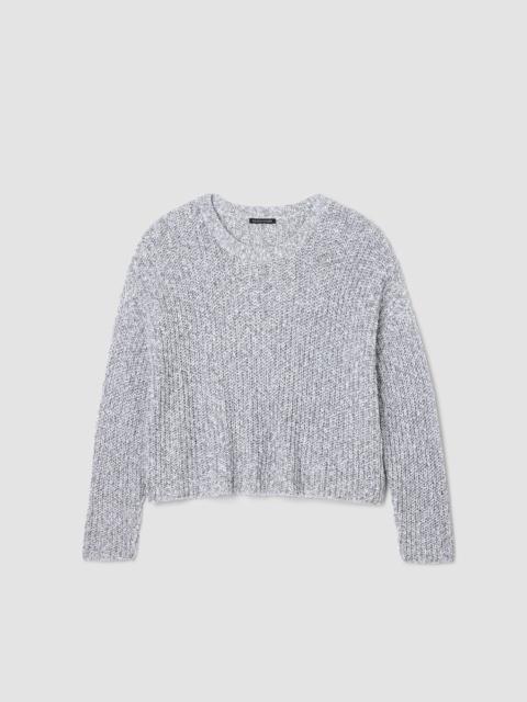 EILEEN FISHER Peruvian Cotton Cloud Twist Crew Neck Top