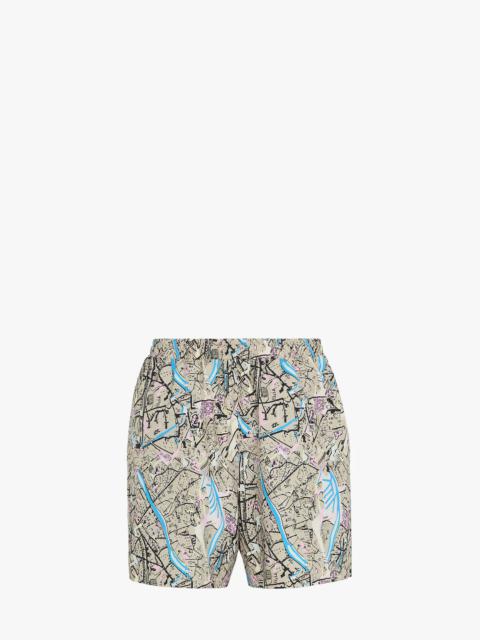 FENDI Beige cotton shorts