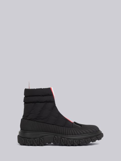 Thom Browne Poly Twill Quilted Zip Up Duck Boot