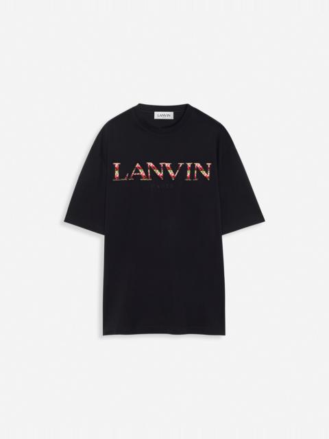 Lanvin CLASSIC CURB EMBROIDERED T-SHIRT