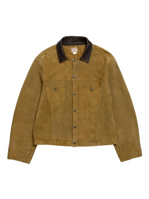 The Real McCoys The Real McCoy's Rough Out Leather Western Jacket Brown