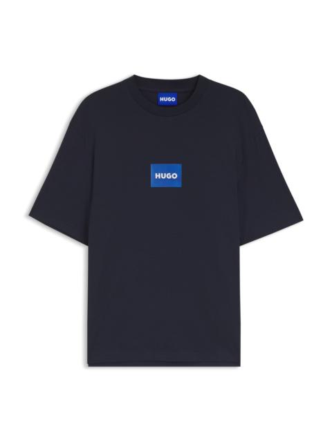 HUGO LOGO-PRINT T-SHIRT IN COTTON JERSEY