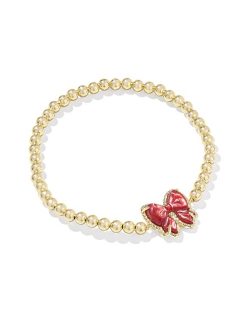 KENDRA SCOTT Haley Bow Gold Stretch Bracelet