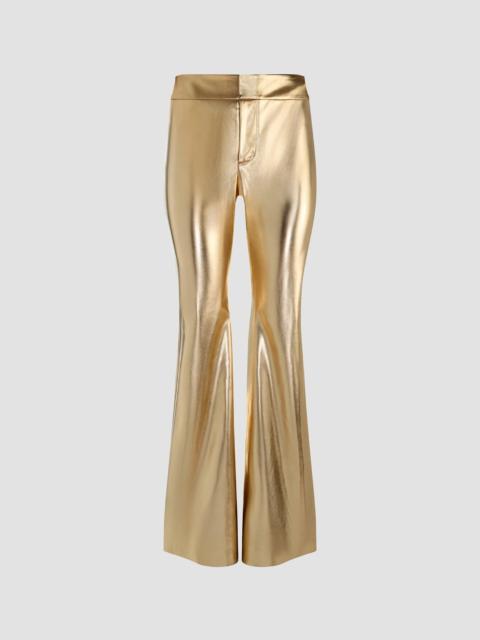 Alice + Olivia Women's Andrew Faux-Leather Boot-Cut Pants - Gold