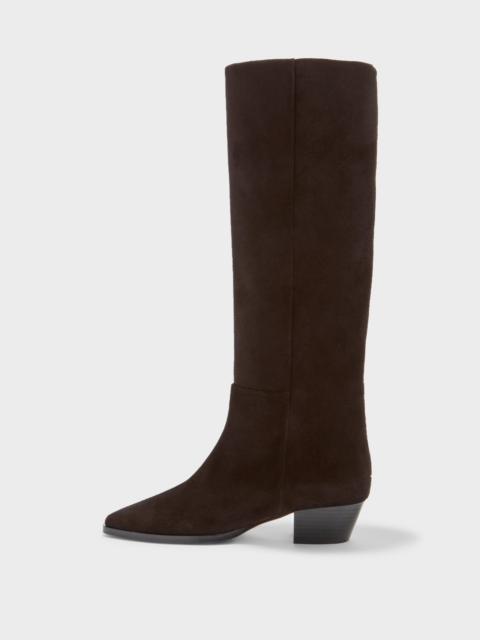 Aeyde Medea Suede Knee-High Boots