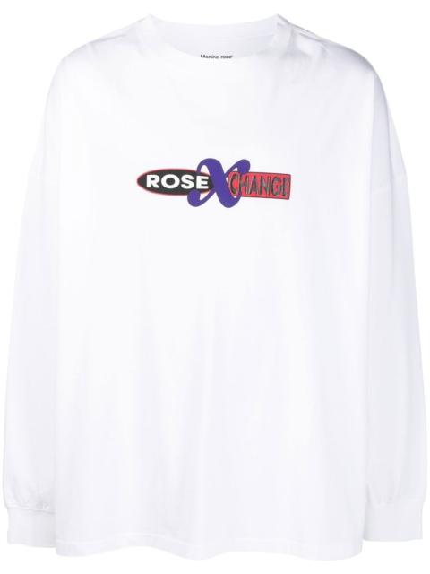 logo-print long-sleeve cotton T-shirt