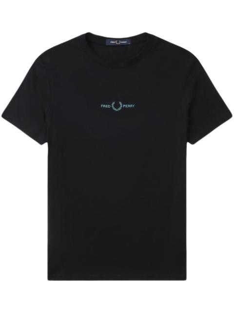 Fred Perry logo-embroidered cotton T-shirt