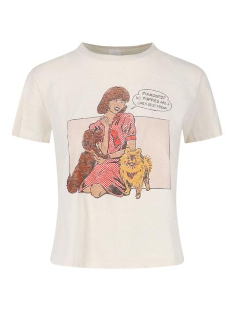 puppies-graphic T-shirt