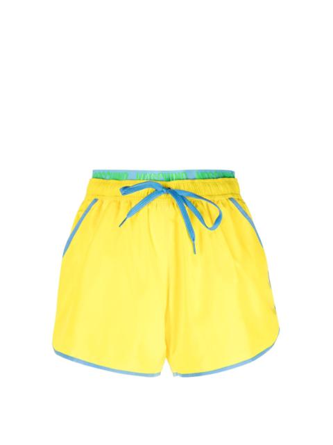 logo-waistband drawstring swim shorts