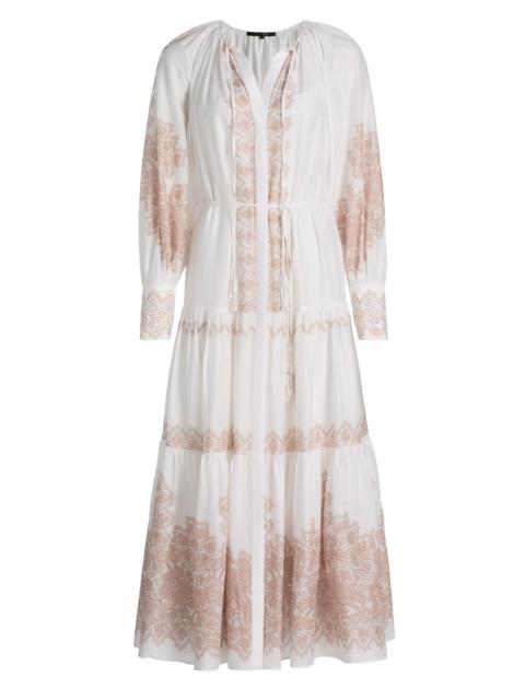 KOBI HALPERIN Women's Lauryn Lace Print Cotton-Silk Maxi Dress - Ivory
