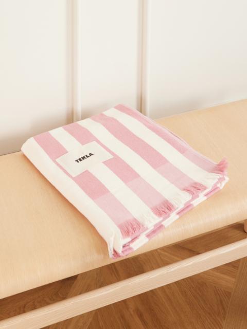 TEKLA Palma Striped Organic Cotton-terry Beach Towel