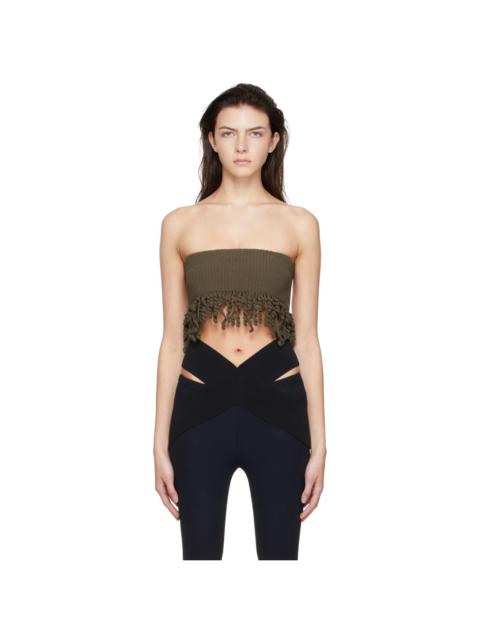 Dion Lee Green Cotton Bandeau