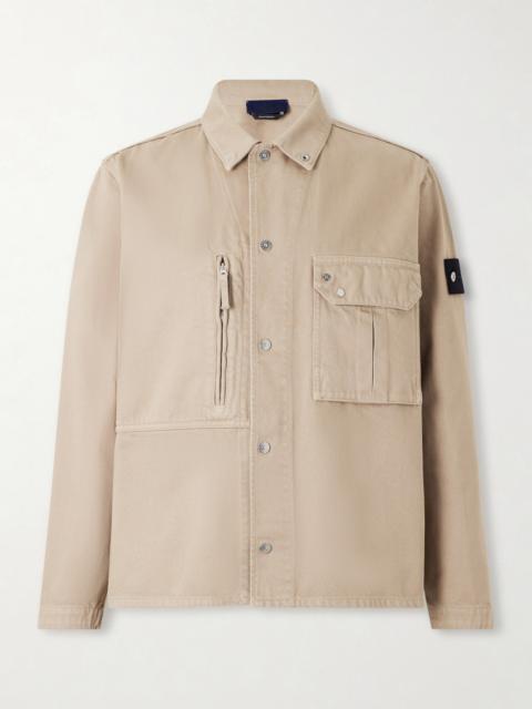 Stone Island STONE ISLAND DENIM Logo-Appliquéd Light Bull Denim-tc Overshirt