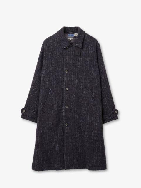 Blue Blue Japan WOVEN CITY LIGHT ROVING TWEED SINGLE BREASTED COAT