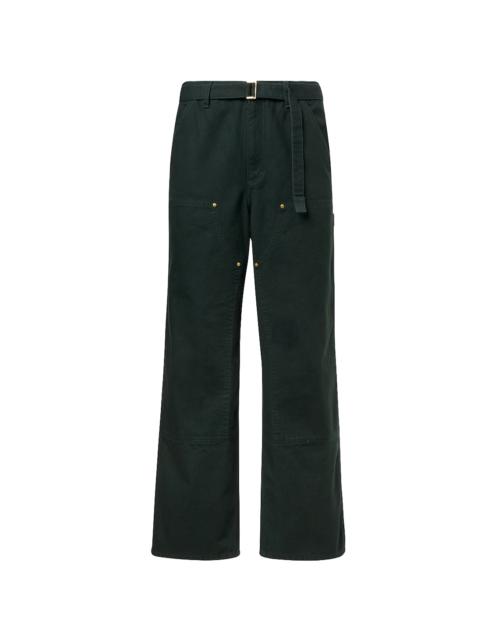 sacai Belted Straight Leg Pants "Carhartt WIP - Forest Green" SAC003