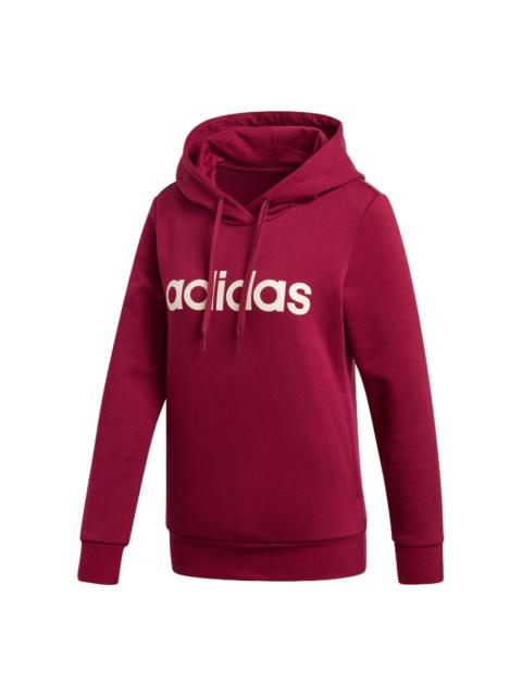 adidas (WMNS) adidas Linear Hoodie 'Burgundy' GP8733