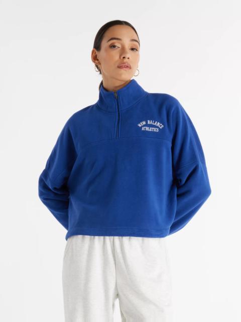 New Balance Graphic Polar Fleece Half Zip