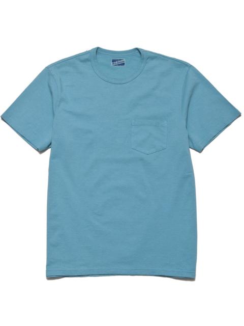 The Real McCoys Joe McCoy Overdyed Sportswear Pocket Tee Saxe