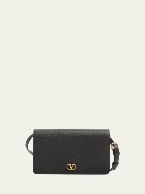 Valentino VLOGO Flap Leather Wallet