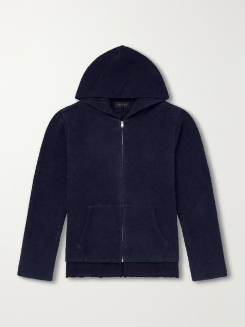 LES TIEN Cotton-Fleece Zip-Up Hoodie