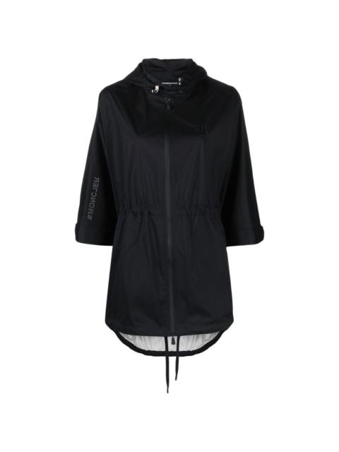 Moncler Grenoble single-breasted hooded coat