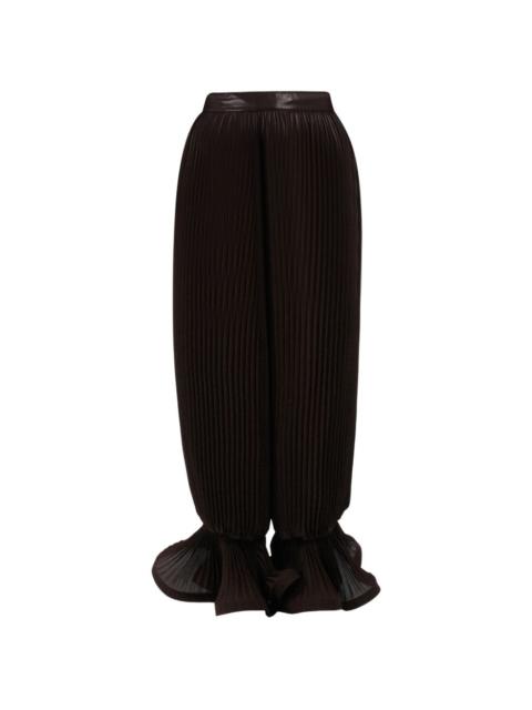 ROWEN ROSE pleated trousers