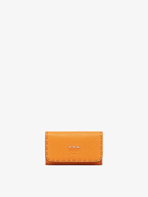 FENDI Orange leather pouch