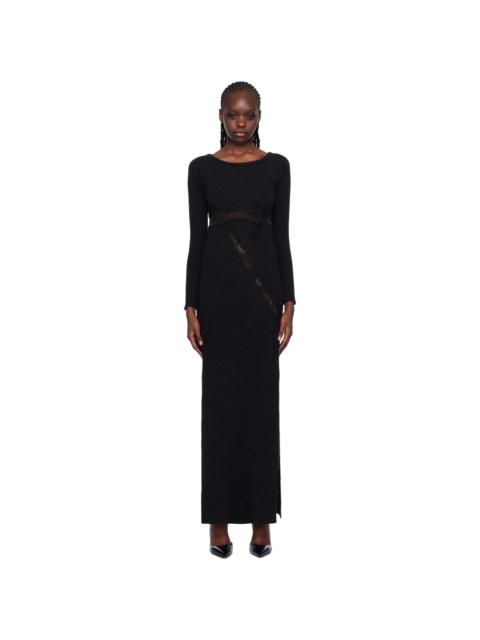VAILLANT Black Vented Maxi Dress
