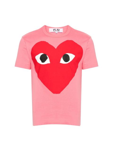 Heart-print cotton T-shirt