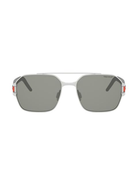 TAG Heuer Men's Drive 56MM Square Sunglasses - Matte Palladium And Smoke