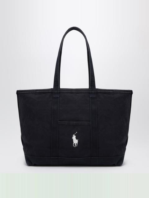 Polo Ralph Lauren Navy cotton Big Pony tote bag