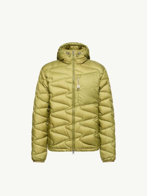 Moncler Tidone Hooded Wave Quilted Short Down Jacket