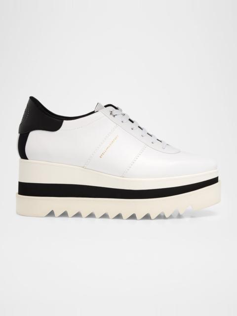 Stella McCartney 80mm Sneak-Elyse Two-Tone Platform Sneakers