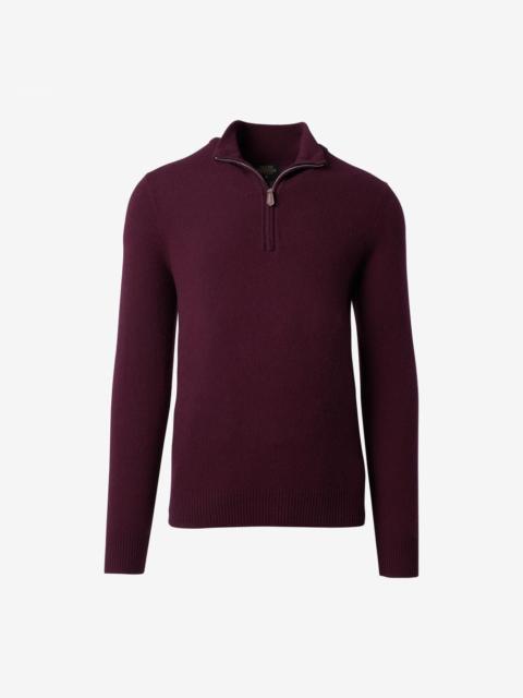 ALLEN EDMONDS Cashmere Quarter-zip Sweater