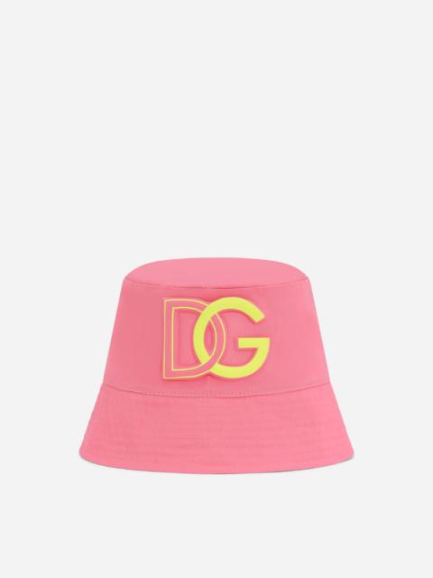 Dolce & Gabbana Cotton bucket hat with embossed logo