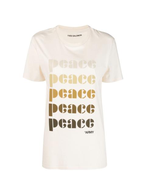 peace-print organic-cotton T-shirt
