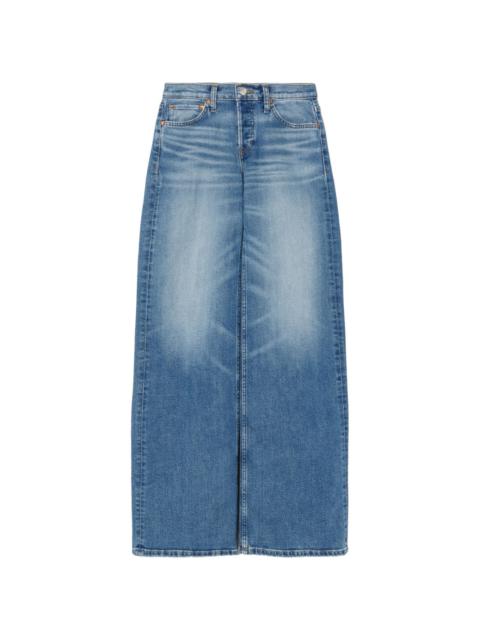RE/DONE mid-rise wide-leg jeans