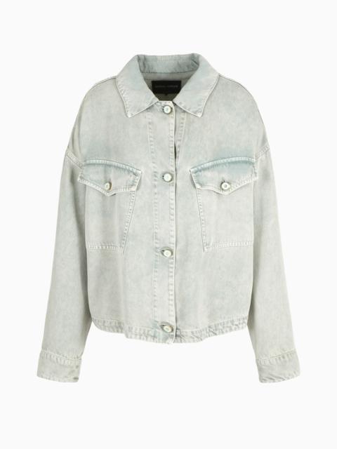 GIORGIO ARMANI Denim Collection Lyocell shirt jacket