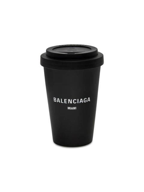 BALENCIAGA Cities Miami Coffee Cup in Black