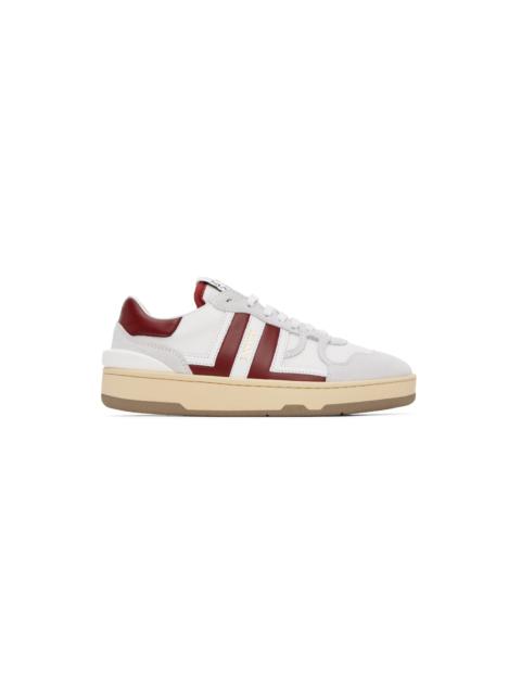 Lanvin White & Red Clay Sneakers