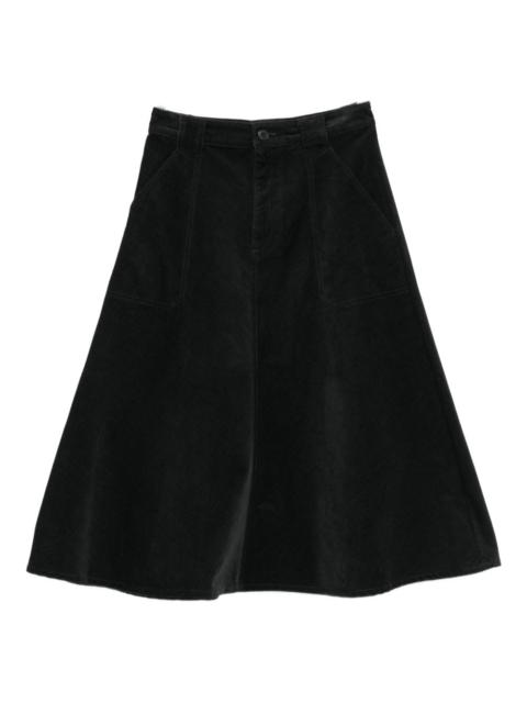 A.P.C. cotton A-line skirt