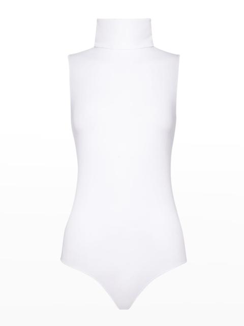 Wolford Sleeveless Turtleneck Viscose Bodysuit