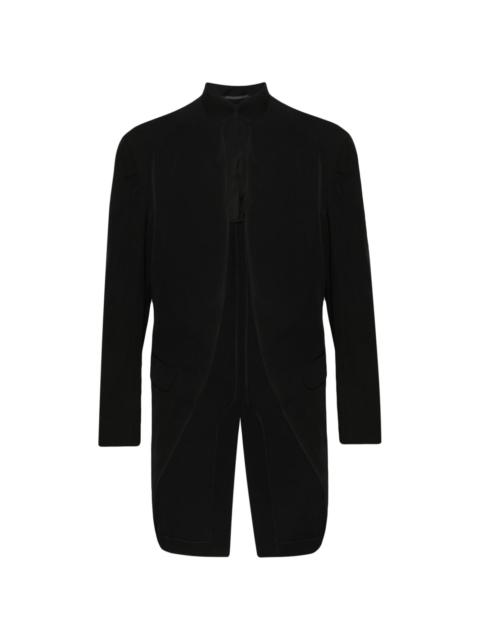 Yohji Yamamoto asymmetric wool tailcoat