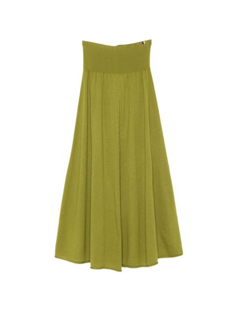extreme cashmere Seduce ribbed midi skirt