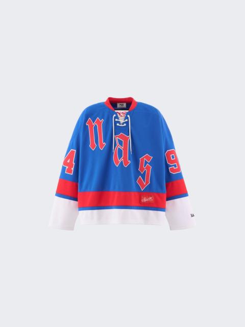 SAINT M×××××× X Nas Illmatic 94 Game Jersey Blue